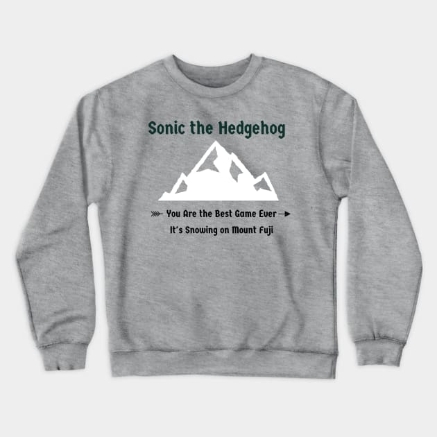 It's Snowing on Mt Fuji Crewneck Sweatshirt by LM's Designs